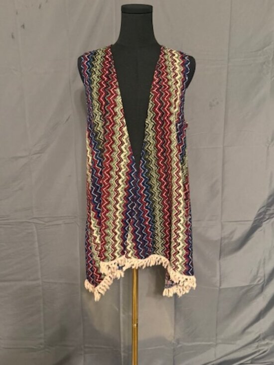 Self Esteem Tops - SELF ESTEEM Boho Open Tunic Size 1X